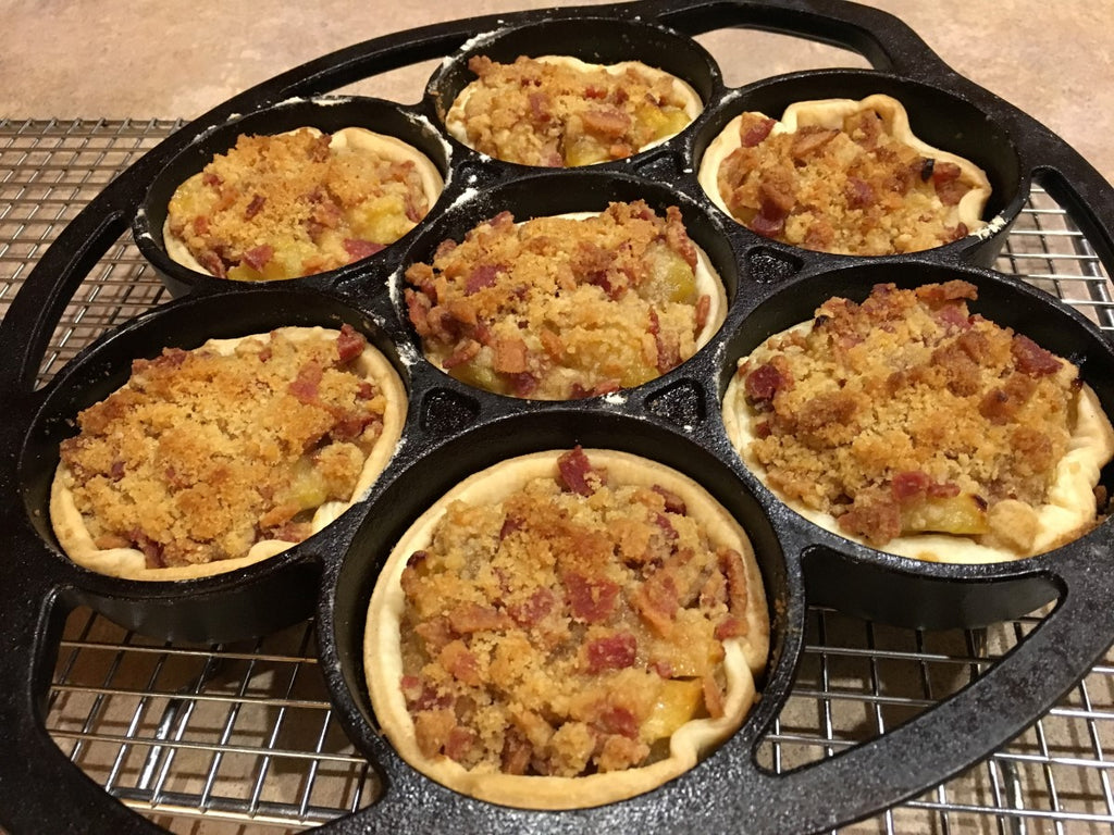 Apple Tarts with Bacon Streusel